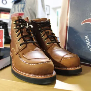 MENS'S MOC TOE BOOT, BROWN