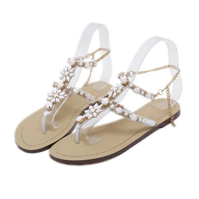 Miami Boho Rhinestone Sandal