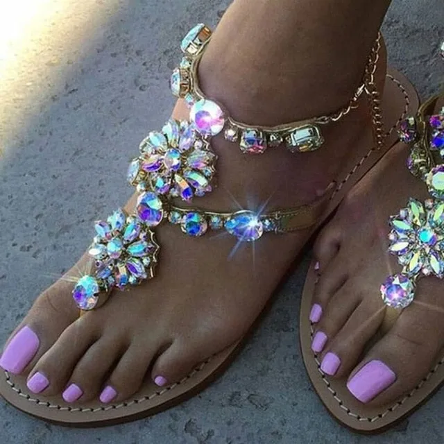 Miami Boho Rhinestone Sandal