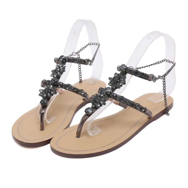 Miami Boho Rhinestone Sandal