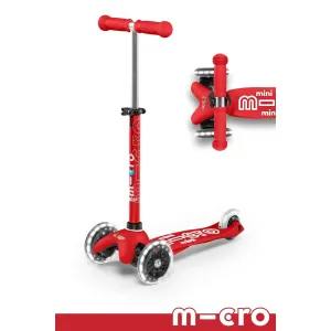 Micro Mini Deluxe LED Scooter - Red