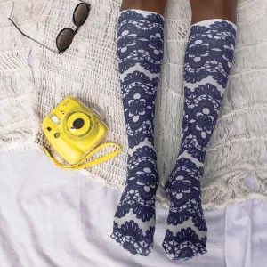 Midnight Lace Youth Knee Highs