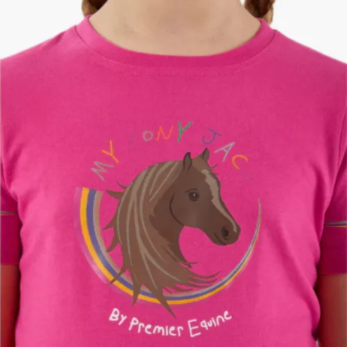 Milla Girls Technical Riding Top (Pink)