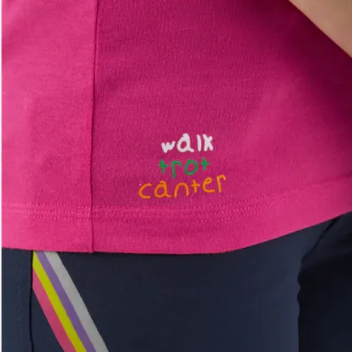Milla Girls Technical Riding Top (Pink)