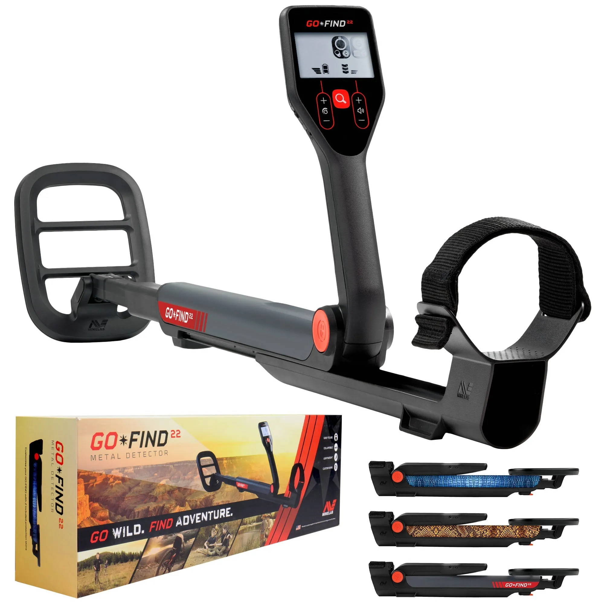 Minelab GO-FIND 22 Metal Detector with Pro-Find 40 Pinpointer