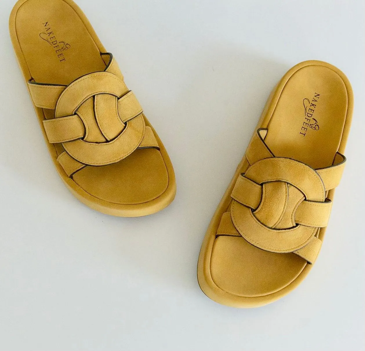Naked Feet Market Yellow Sandal