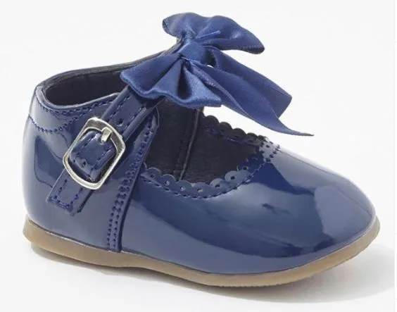 Navy Kylie Bow Shoes