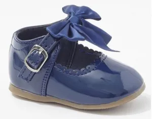 Navy Kylie Bow Shoes