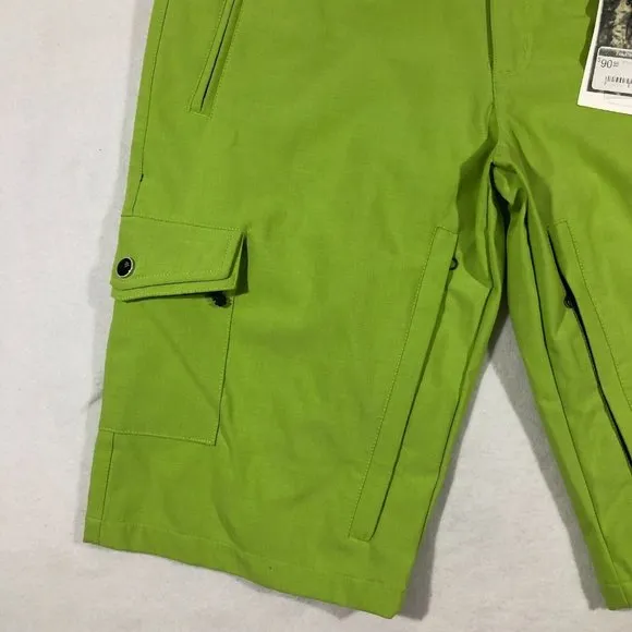 NEW Race Face Womens XL Khyber Shorts Lime Green Biking Teflon #SA511085 NWT $90