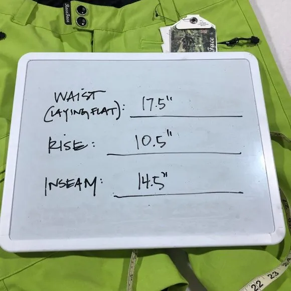 NEW Race Face Womens XL Khyber Shorts Lime Green Biking Teflon #SA511085 NWT $90