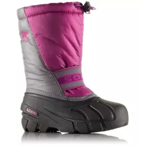 NEW SOREL Big Girl Sz 6 Pink Grey Cub Waterproof Insulated Duck Snow Winter Boot