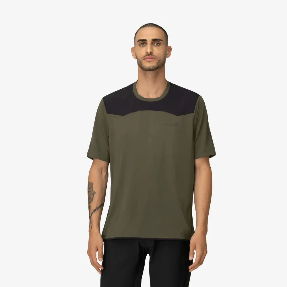 Norrona Skibotn Equaliser Tech Tee - Olive Night - AW24