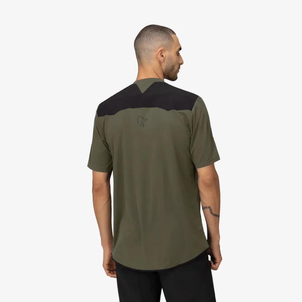 Norrona Skibotn Equaliser Tech Tee - Olive Night - AW24