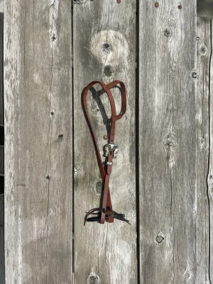 Oiled Harness Single Ear Headstall With Heritage Steer Buckle