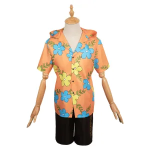 One Piece Sanji Egghead Arc Yellow T-shirt Suit Cosplay Costume