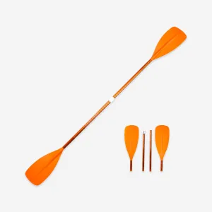 Packraft/kayak symmetrical separable paddle 4 sections 205–2,015 cm