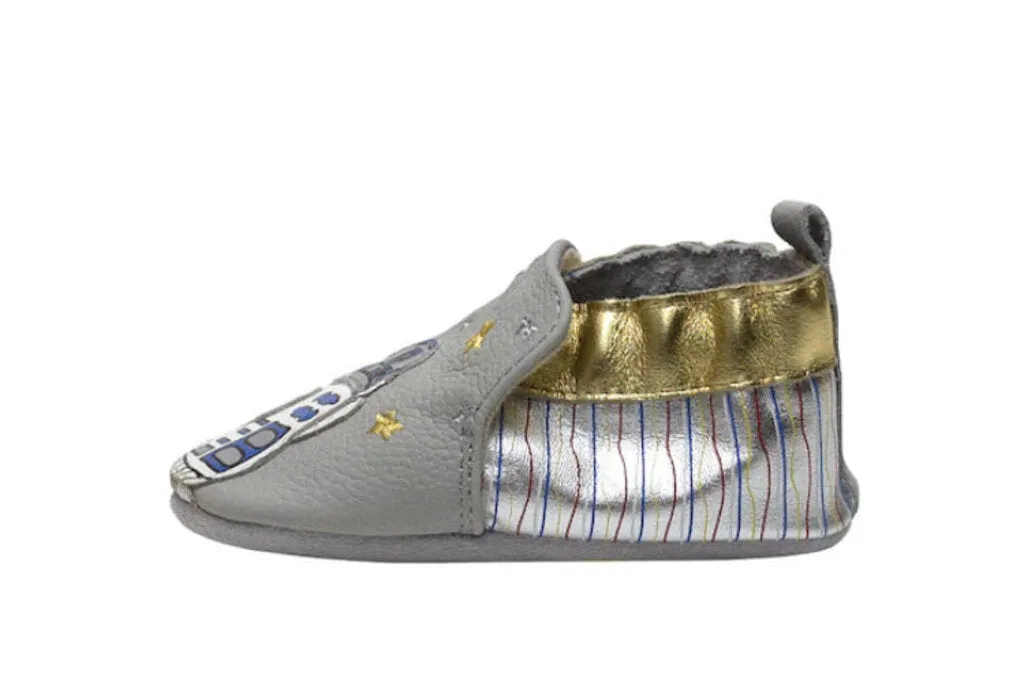 Pantoufles - LES DROIDES - The Droids - Baby's STAR WARS Leather-Sole Sllip-On Shoes 0-6 mois