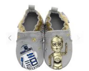 Pantoufles - LES DROIDES - The Droids - Baby's STAR WARS Leather-Sole Sllip-On Shoes 0-6 mois
