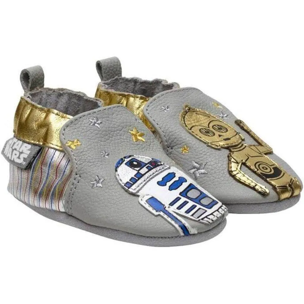 Pantoufles - LES DROIDES - The Droids - Baby's STAR WARS Leather-Sole Sllip-On Shoes 0-6 mois