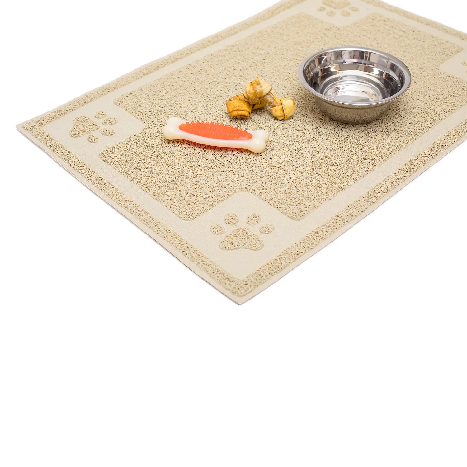 Pet Mat for Cat and Dog Bowls, Silicone Non-Slip Absorbent Waterproof Dog Food Mat