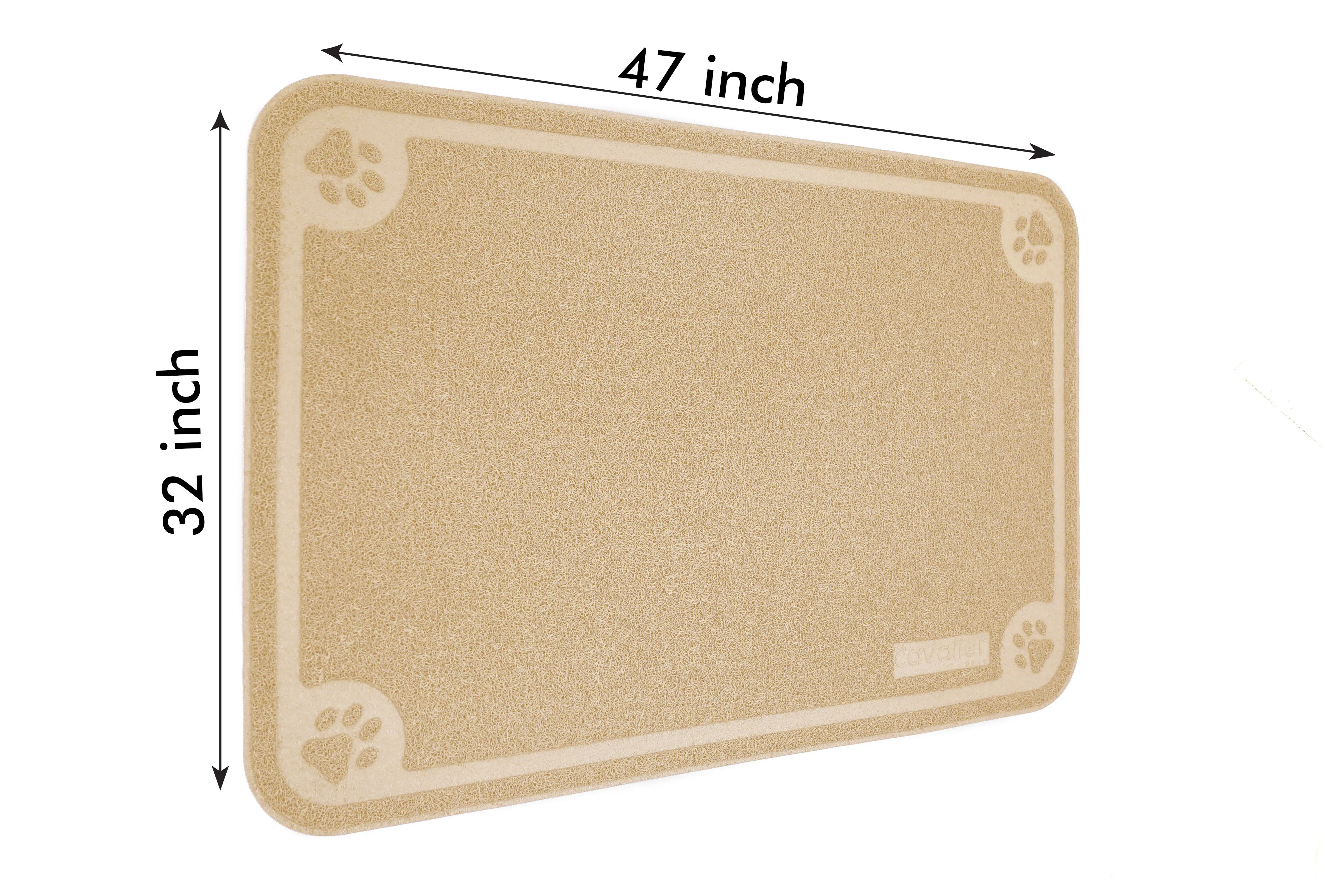 Pet Mat for Cat and Dog Bowls, Silicone Non-Slip Absorbent Waterproof Dog Food Mat
