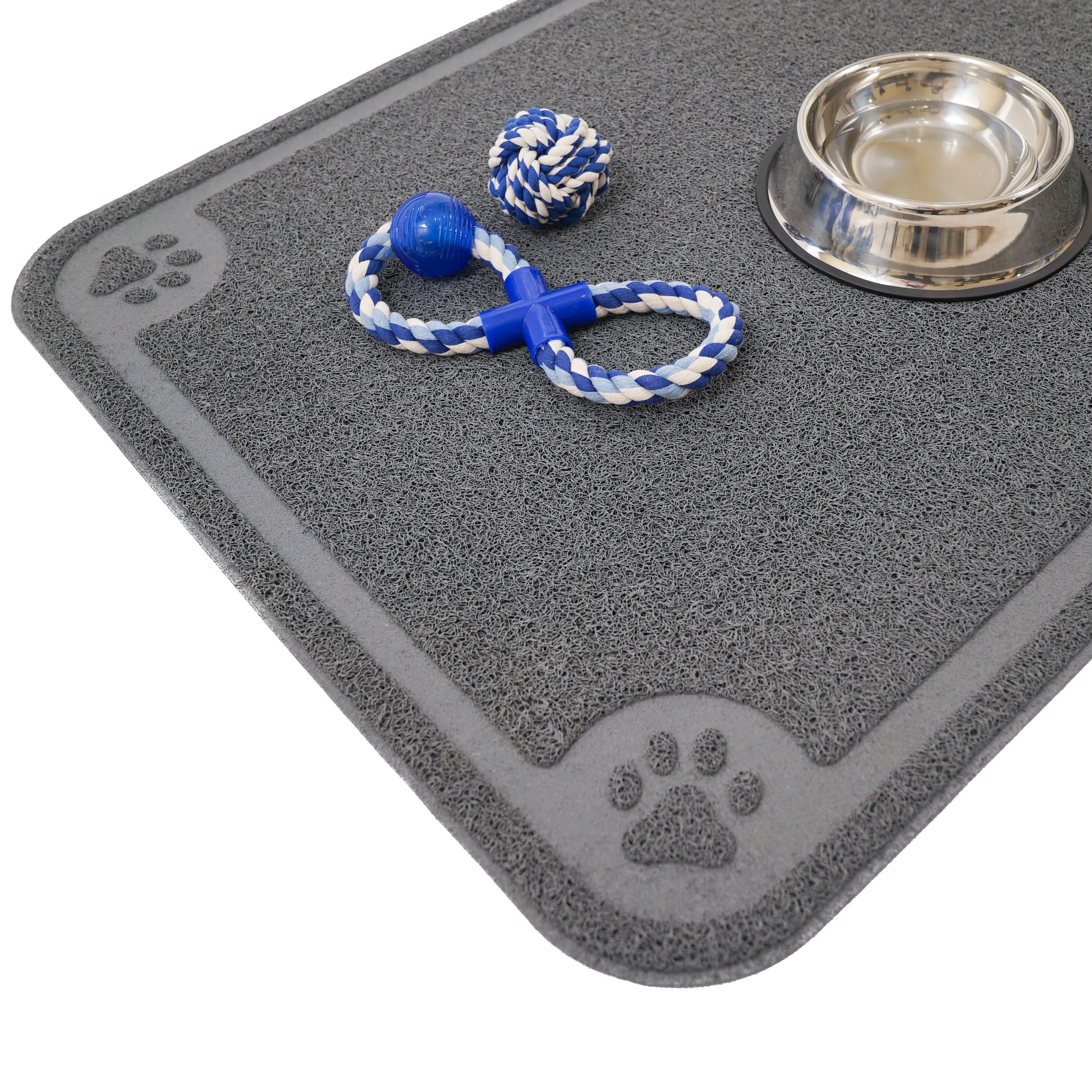 Pet Mat for Cat and Dog Bowls, Silicone Non-Slip Absorbent Waterproof Dog Food Mat