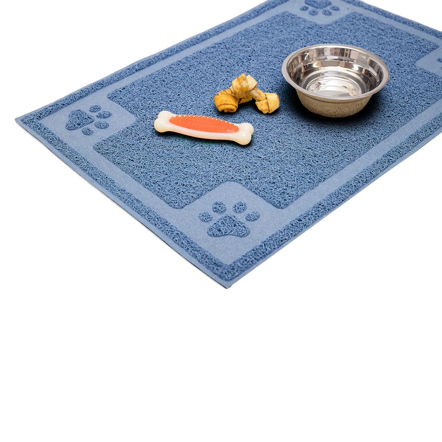 Pet Mat for Cat and Dog Bowls, Silicone Non-Slip Absorbent Waterproof Dog Food Mat