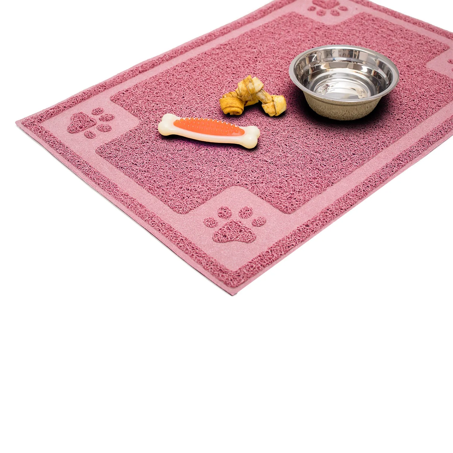 Pet Mat for Cat and Dog Bowls, Silicone Non-Slip Absorbent Waterproof Dog Food Mat