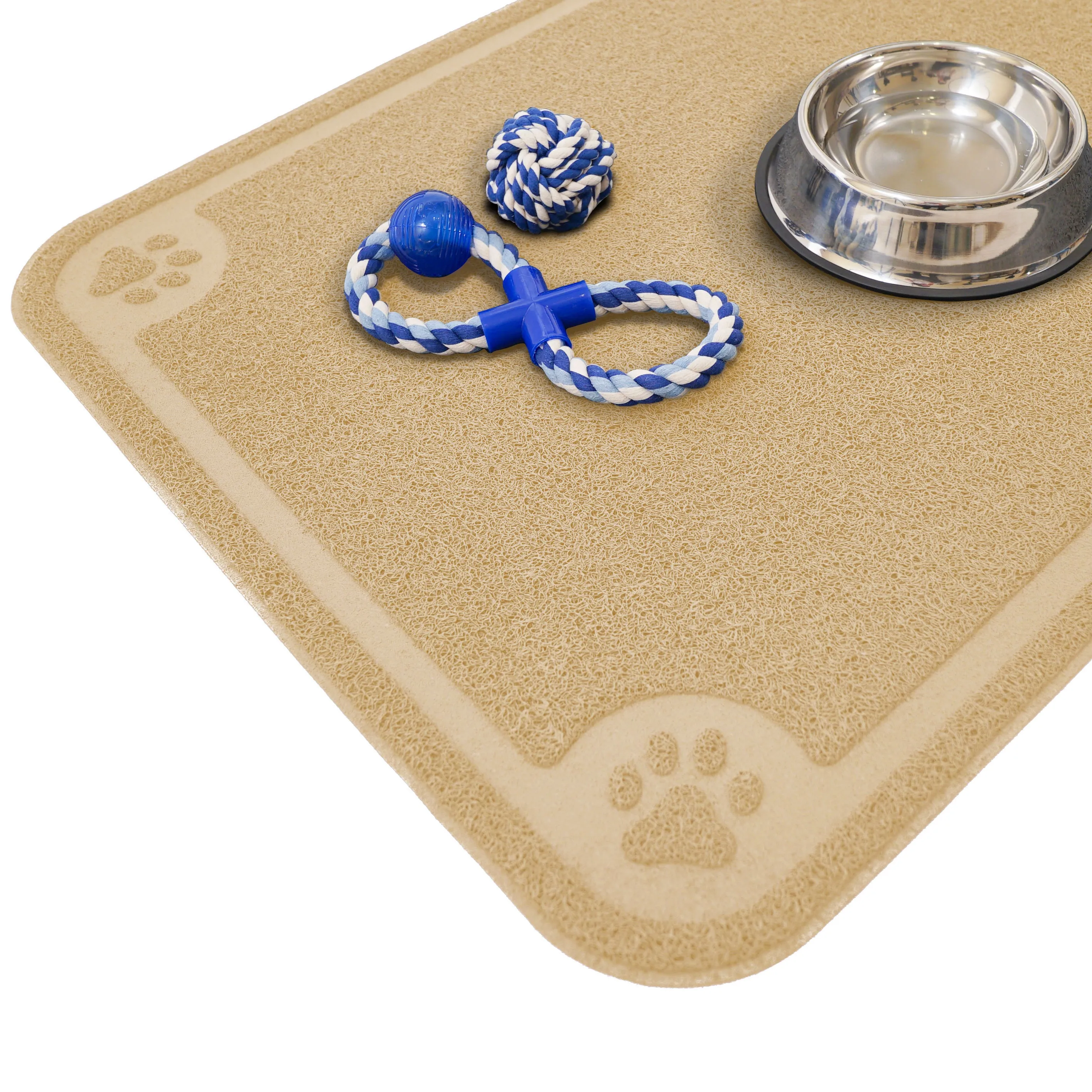 Pet Mat for Cat and Dog Bowls, Silicone Non-Slip Absorbent Waterproof Dog Food Mat