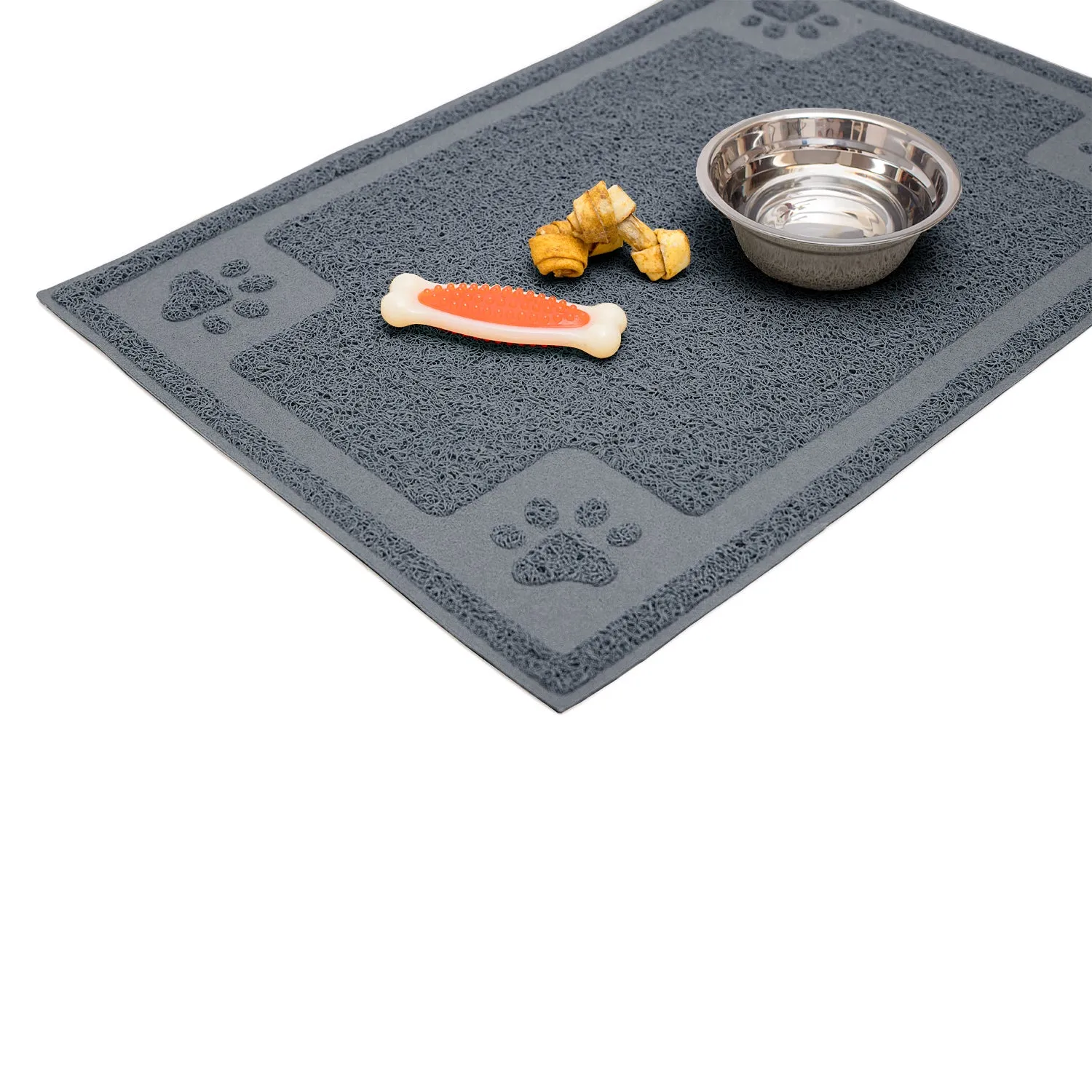 Pet Mat for Cat and Dog Bowls, Silicone Non-Slip Absorbent Waterproof Dog Food Mat