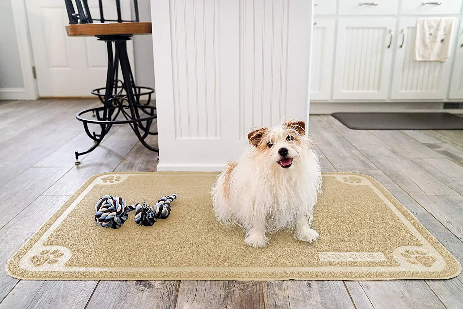 Pet Mat for Cat and Dog Bowls, Silicone Non-Slip Absorbent Waterproof Dog Food Mat