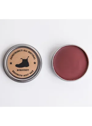 PIGMENTED BROOKLYN BOOT WAX - BURGUNDY