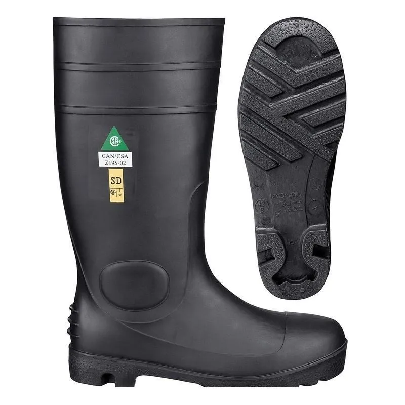 Pioneer 1022 PVC Steel Toe/Plate Boot - Black