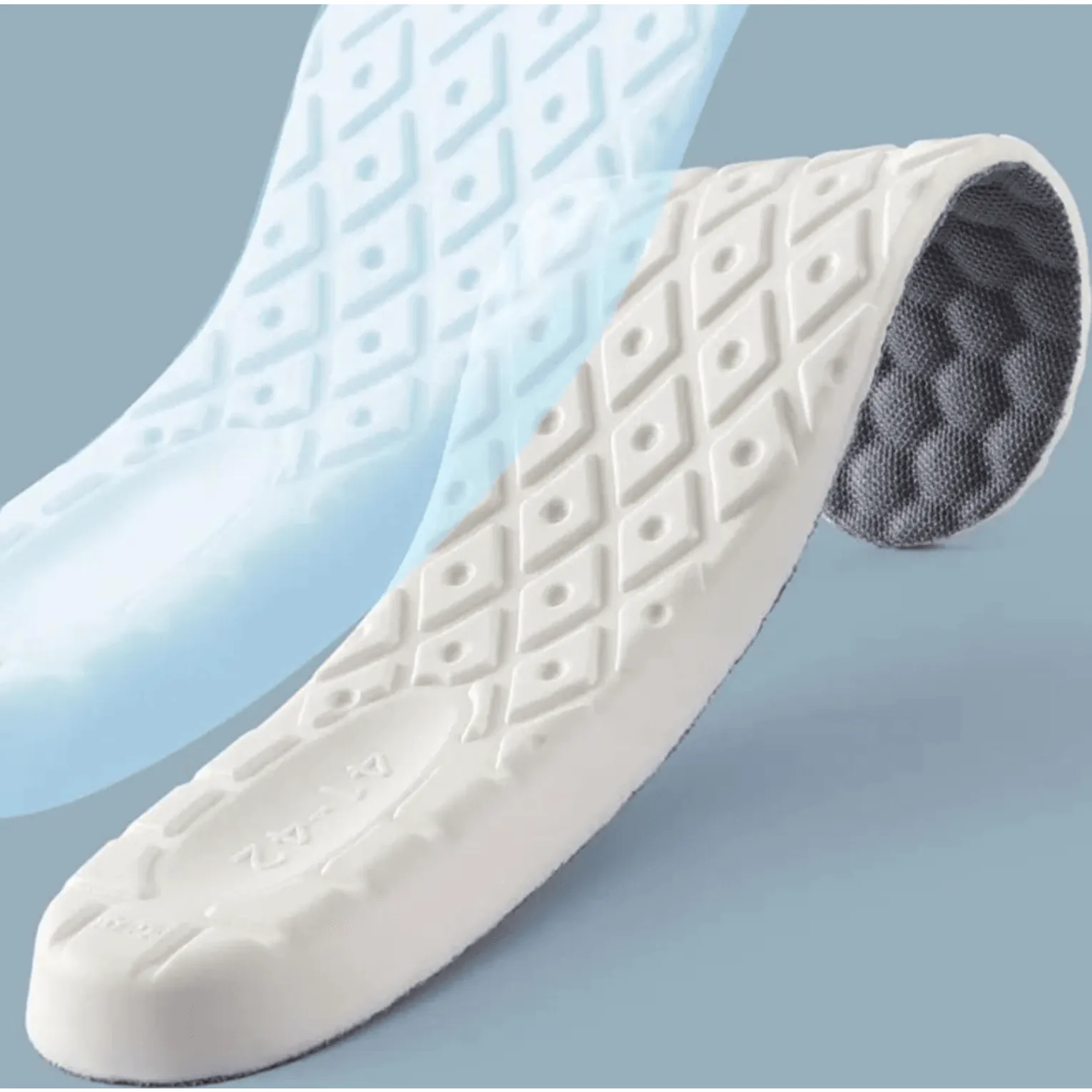 Plantillas zapatos Gris ELIMINA MAL OLOR, Absorbe humedad, con COBRE