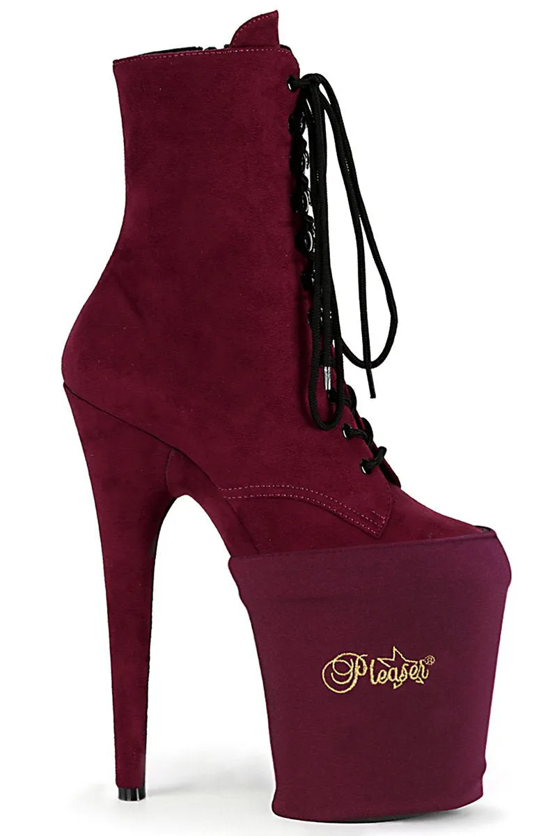 Pleaser USA Shoe Protectors - Burgundy Lycra