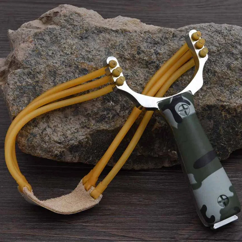 Powerful Hunting Slingshot Outdoor Alloy Shooting Sling Shot Professional Outdoor High Precision Sling Catapult ToolsTirachinas