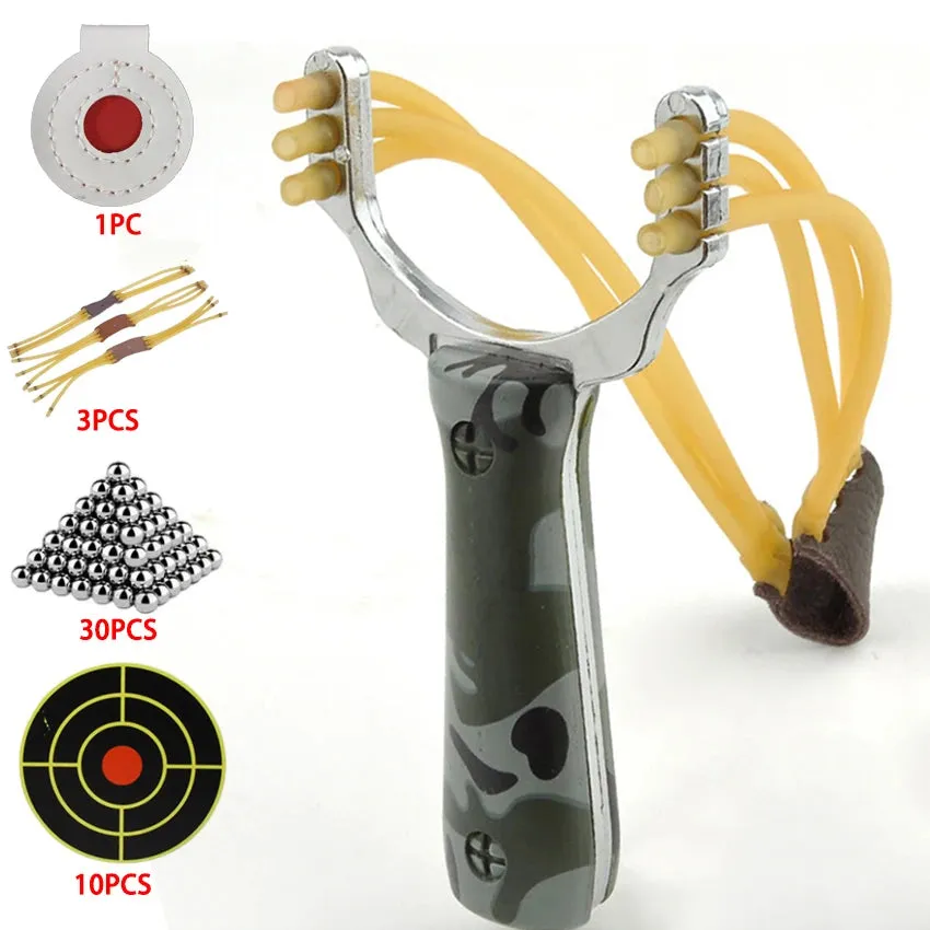 Powerful Hunting Slingshot Outdoor Alloy Shooting Sling Shot Professional Outdoor High Precision Sling Catapult ToolsTirachinas
