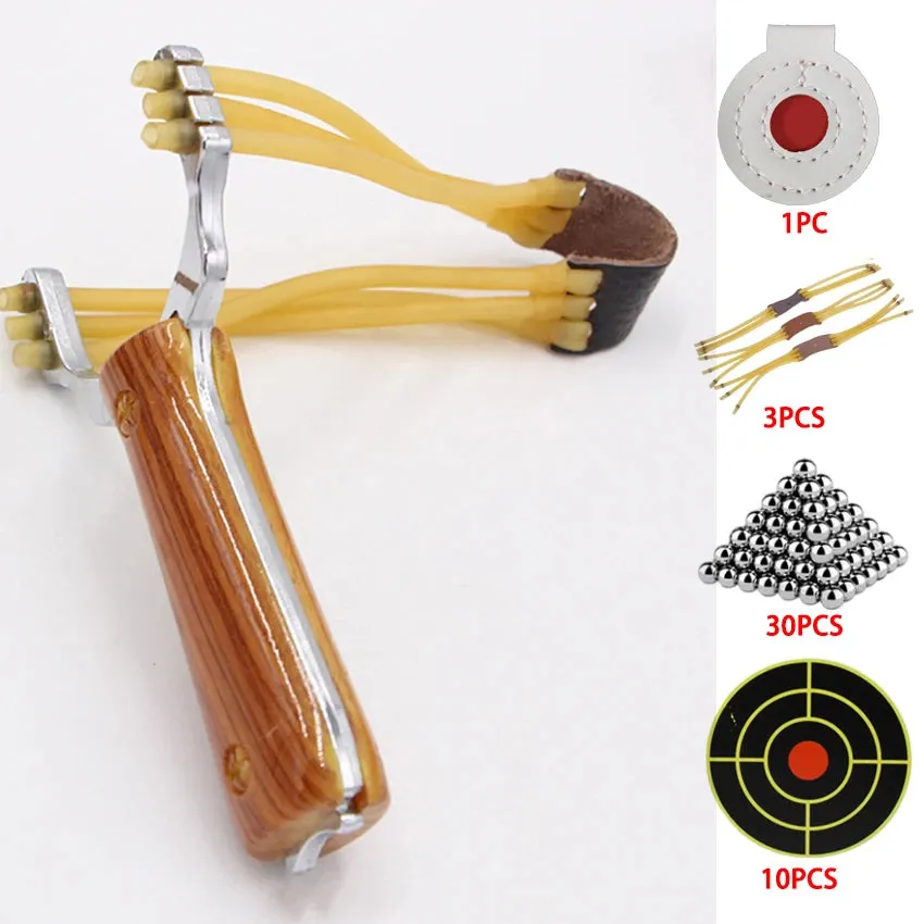 Powerful Hunting Slingshot Outdoor Alloy Shooting Sling Shot Professional Outdoor High Precision Sling Catapult ToolsTirachinas