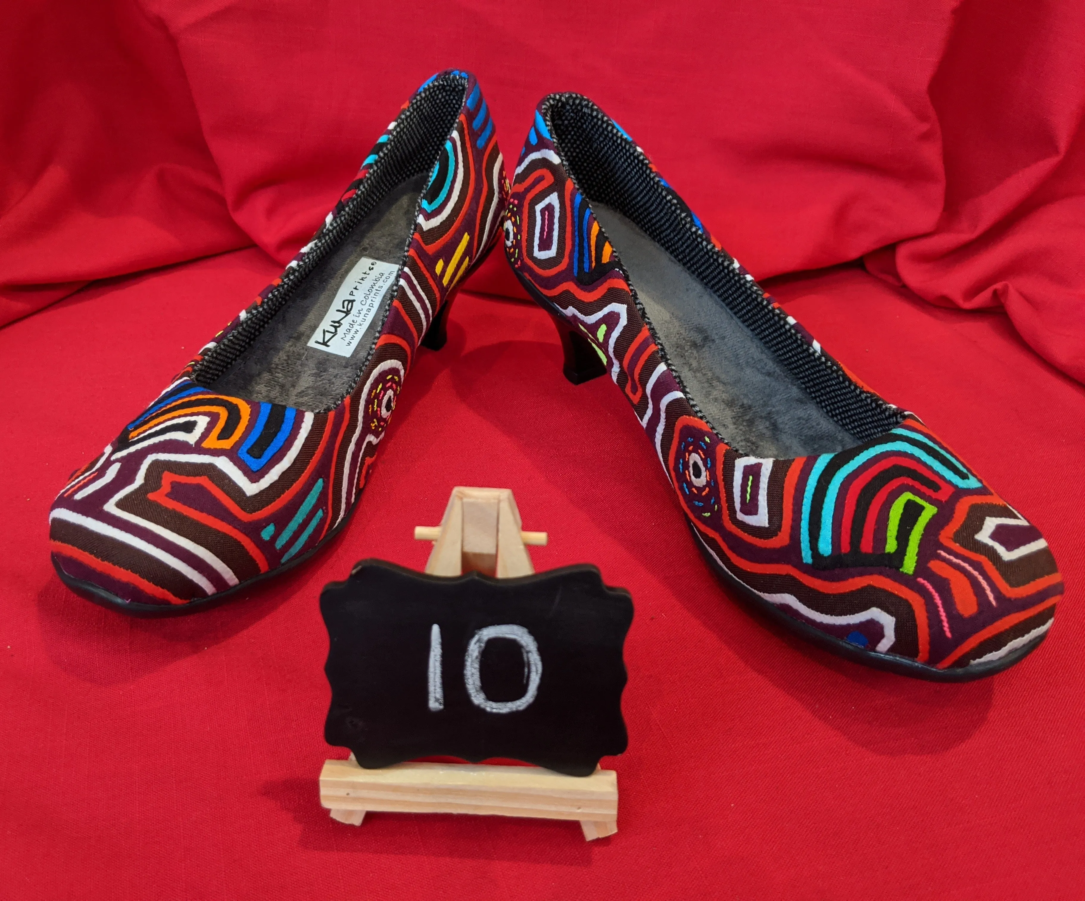 Pump Kitten Heel Mola Shoes  - Size 10 - Sen