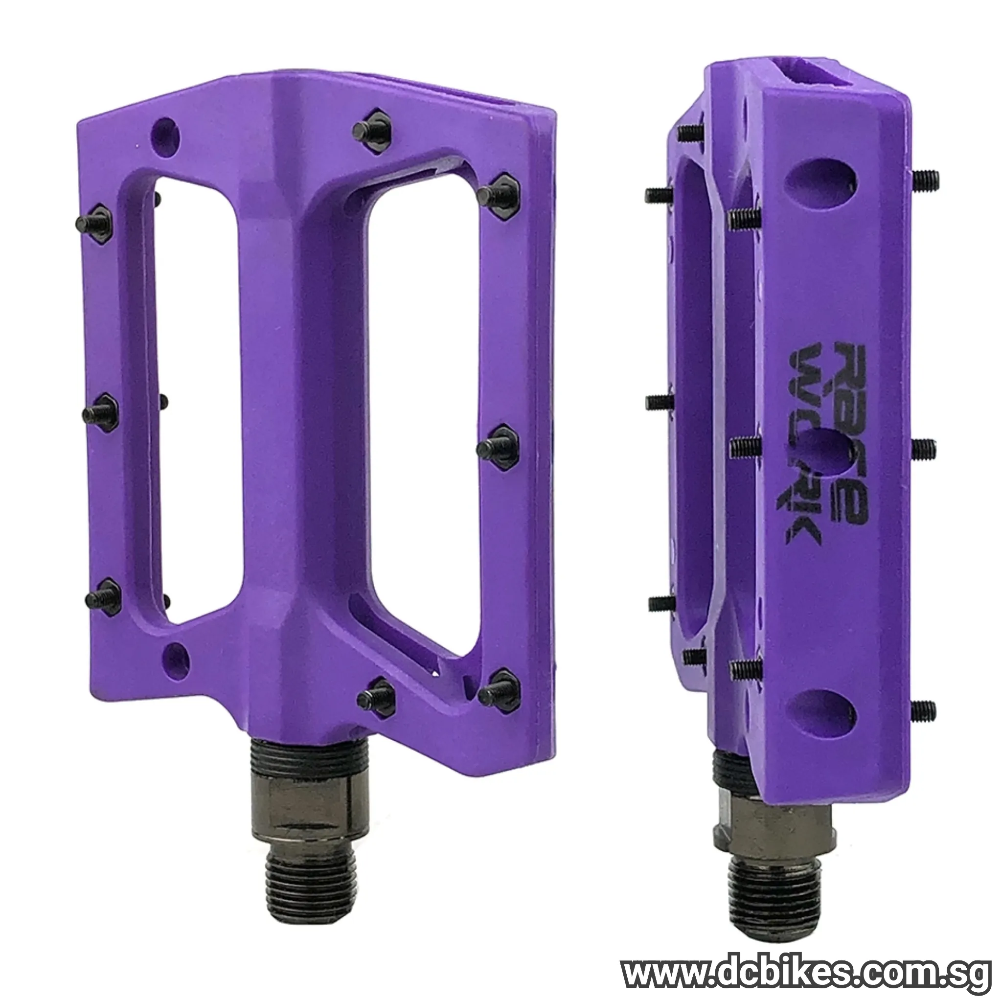 Racework Composite MTB Bicycle Flat Pedals
