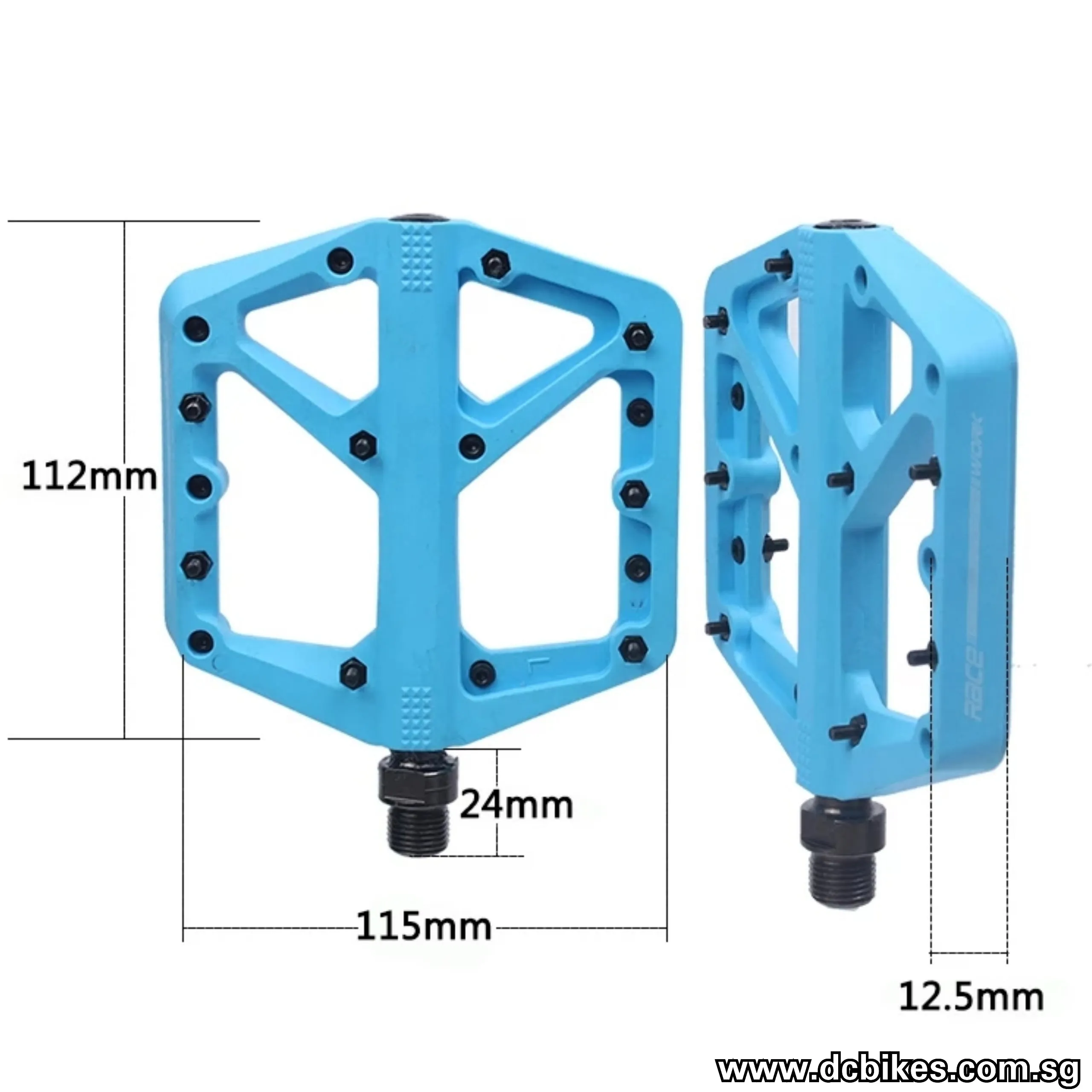 Racework Composite MTB Race Flat Pedals