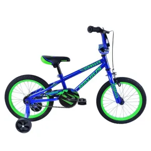 Radius Dinosaur 16" Kids Bike Gloss Navy Blue/Neon Green