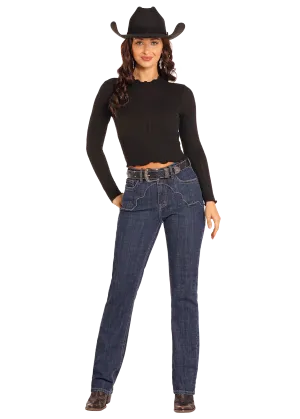 ROCK & ROLL DENIM HIGH RISE MODERATE BOOT CUT JEAN