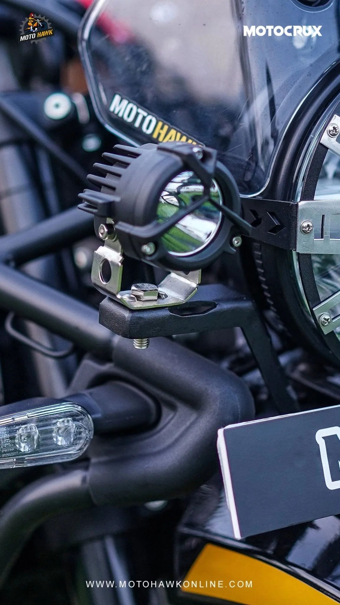 Royal Enfield Himalayan 450 - MOTOCRUX  Fog Light Clamp