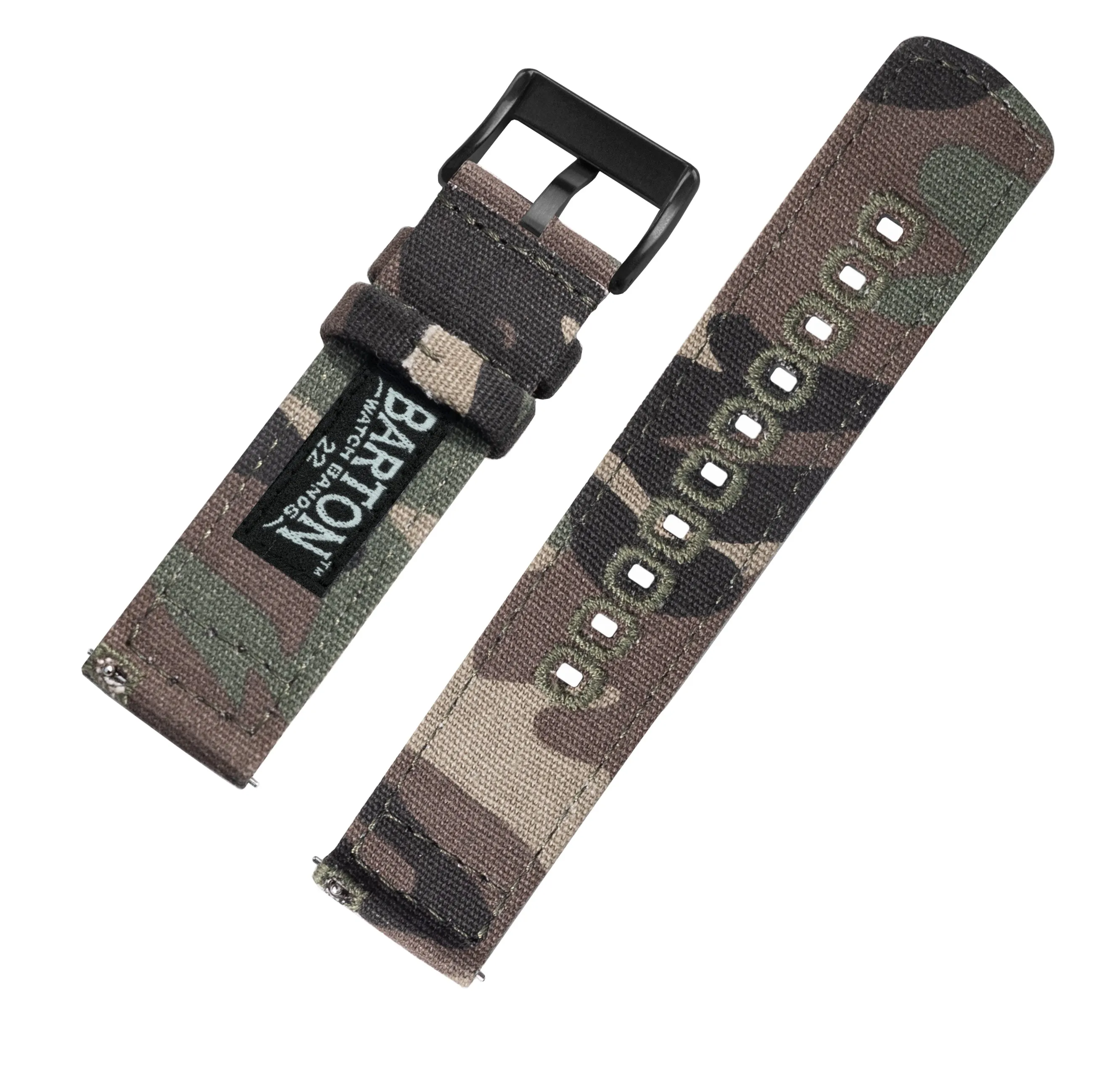 Samsung Galaxy Watch Active 2 Camouflage Canvas Watch Band