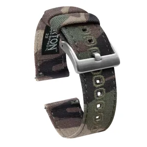 Samsung Galaxy Watch5 Camouflage Canvas Watch Band