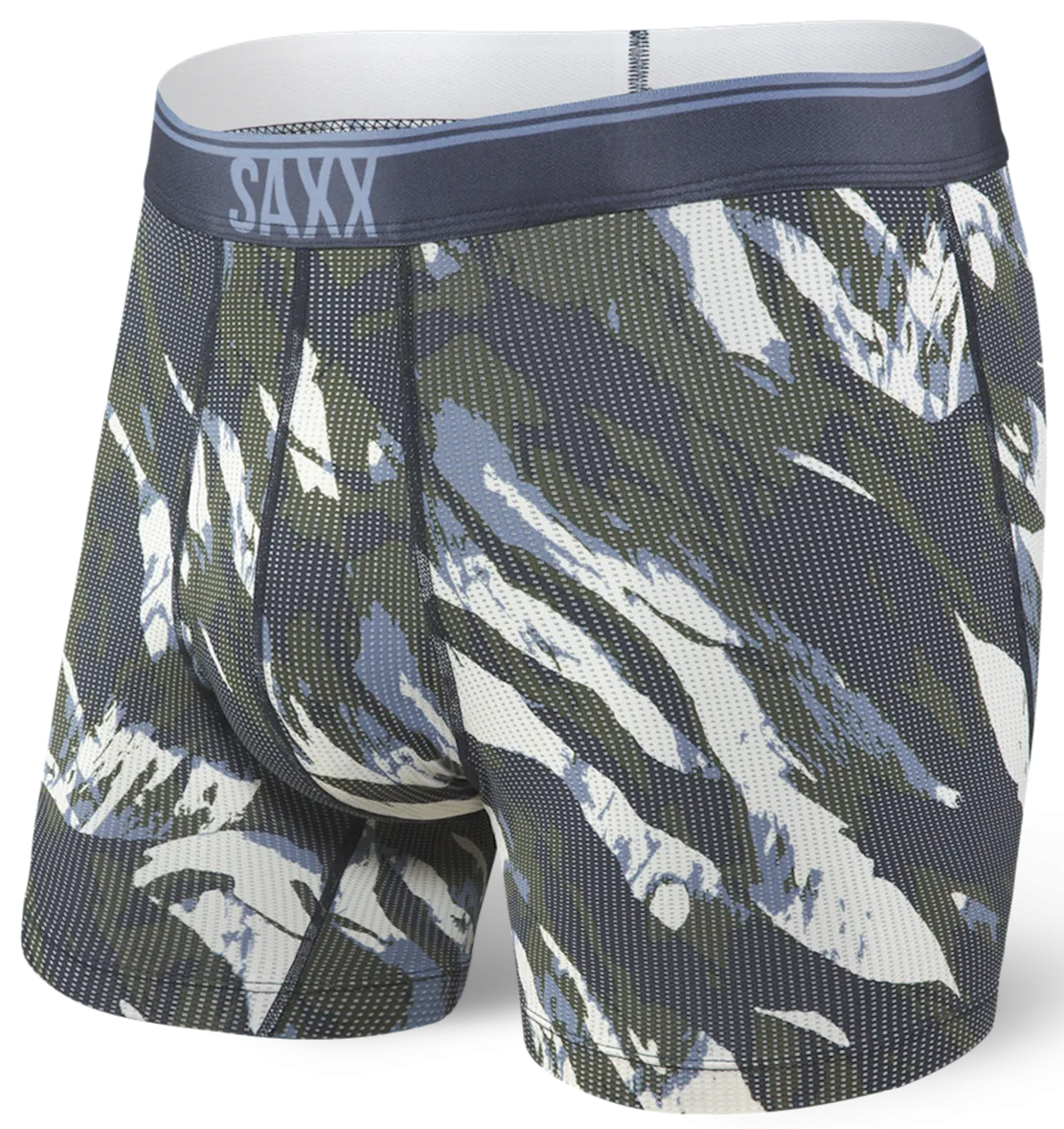 SAXX Quest Boxer Brief Fly Navy Mountain Camo
