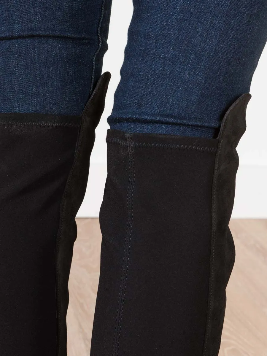 schizo boot - black suede