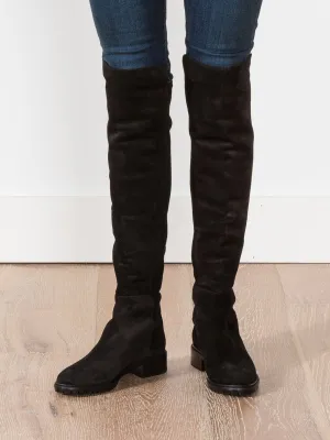 schizo boot - black suede