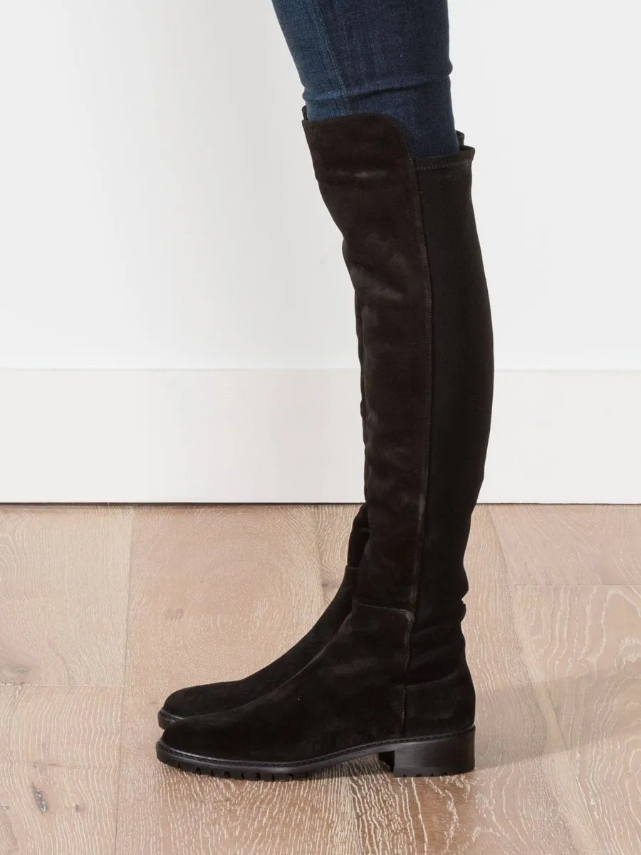 schizo boot - black suede